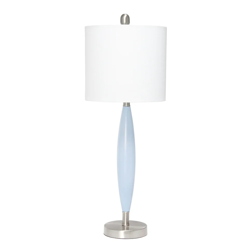 Lalia Home Stylus Table Lamp with White Fabric Shade