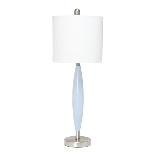 Lalia Home Stylus Table Lamp with White Fabric Shade