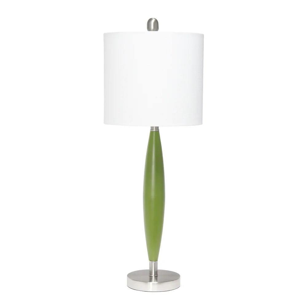 Lalia Home Stylus Table Lamp with White Fabric Shade