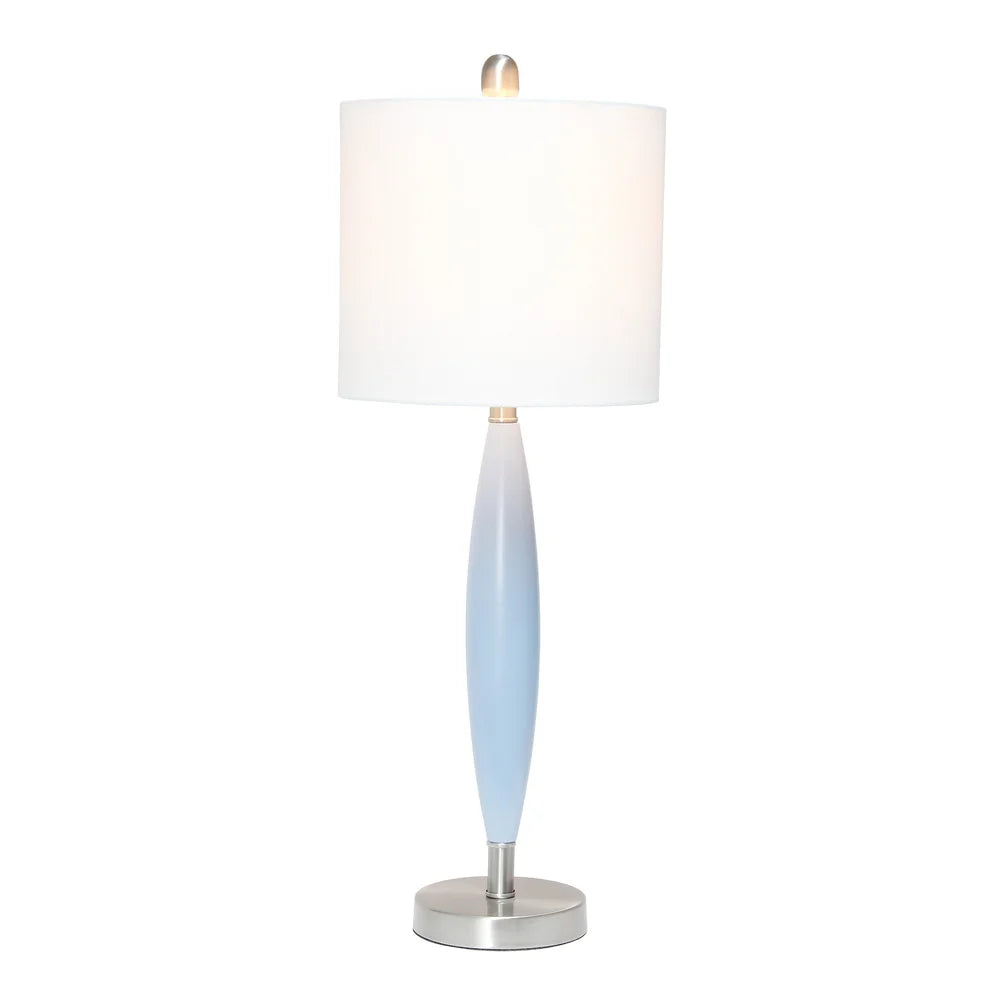 Lalia Home Stylus Table Lamp with White Fabric Shade