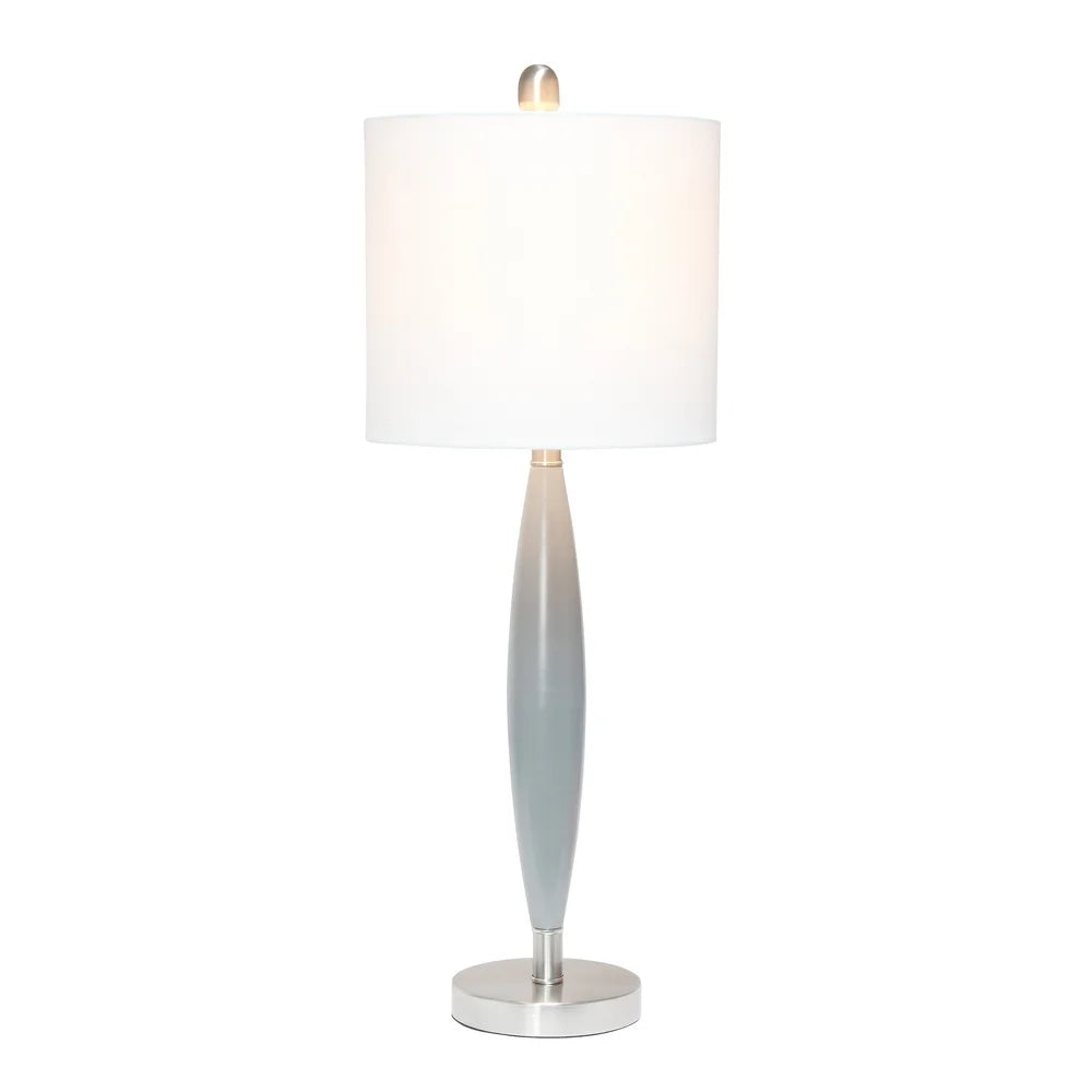 Lalia Home Stylus Table Lamp with White Fabric Shade