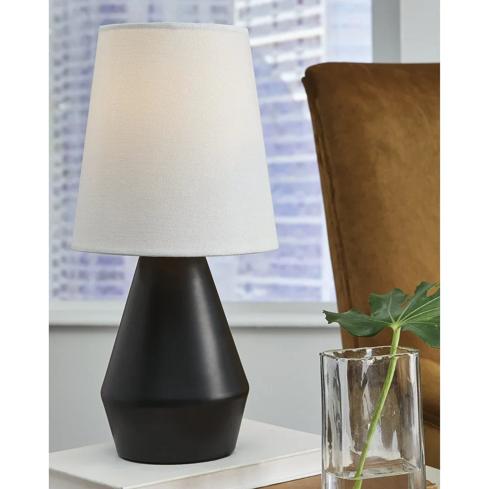 Lanry Metal Table Lamp - 7"W x 7"D x 15"H