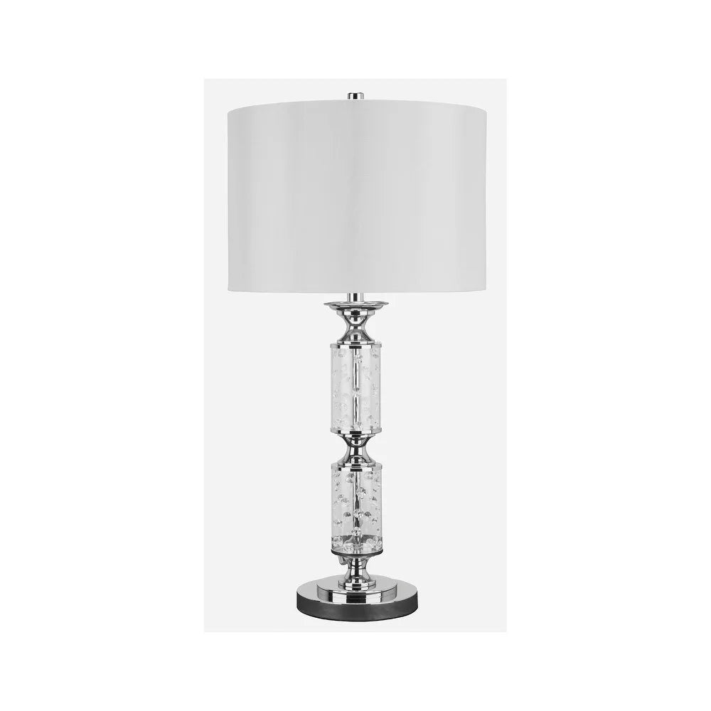 Laramae Chrome Finish Metal Table Lamp - 15"W x 15"D x 30"H