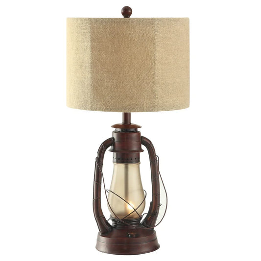 Lauren Rustic Red 28-inch Table Lamp - 14x14x28"