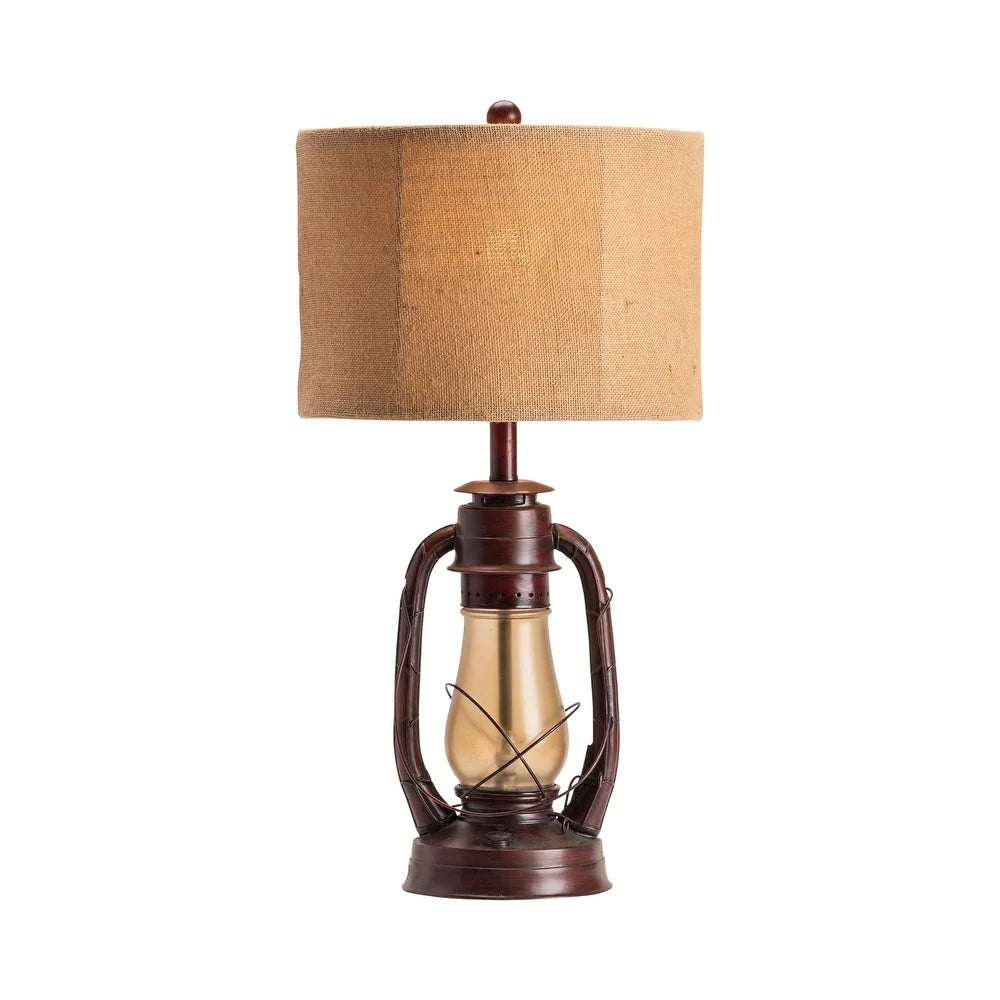 Lauren Rustic Red 28-inch Table Lamp - 14x14x28"