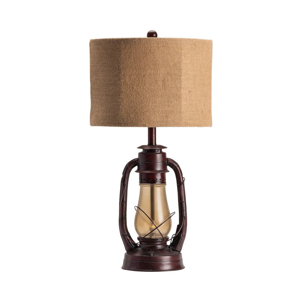 Lauren Rustic Red 28-inch Table Lamp - 14x14x28"