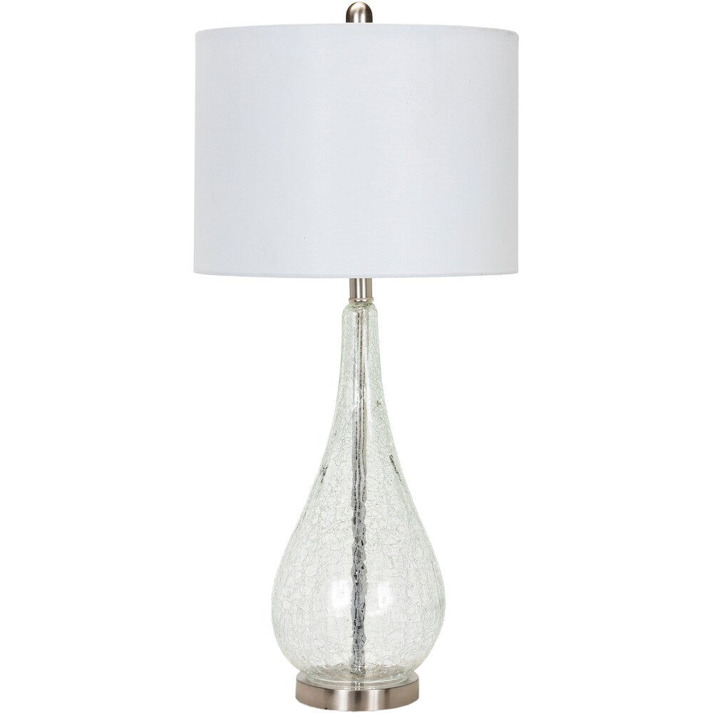 Lauri Modern Glass Table Lamp - 29"H x 14"W x 14"D