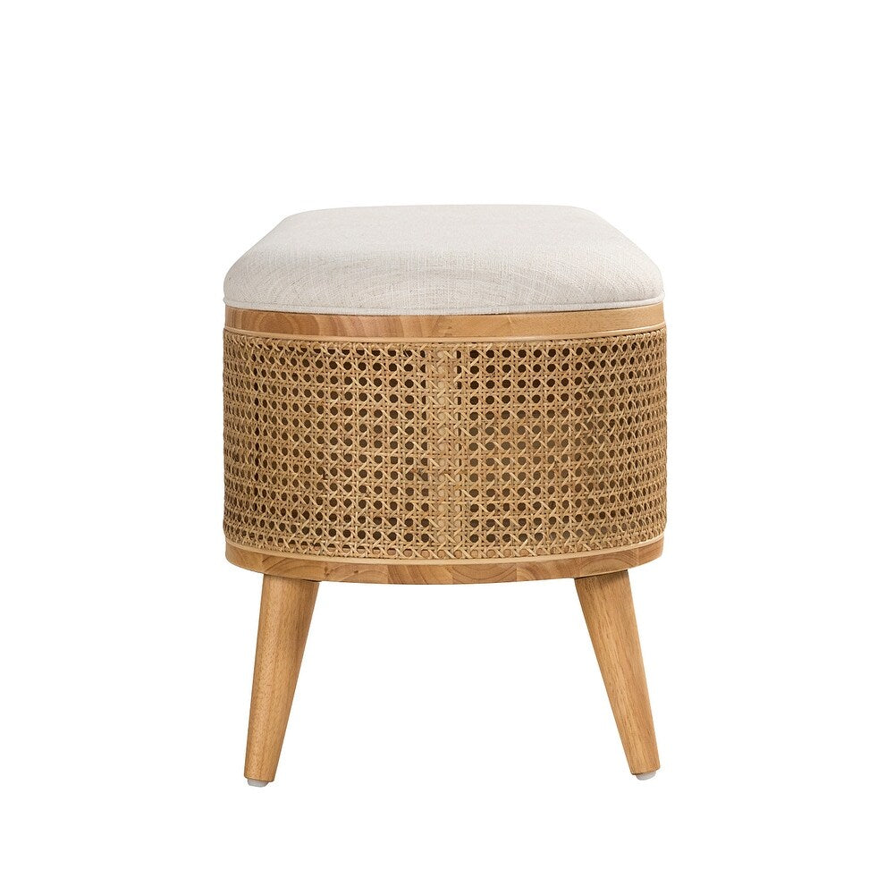 Lavinia Multifunctional Bedroom Bench with Solid Wood Legs