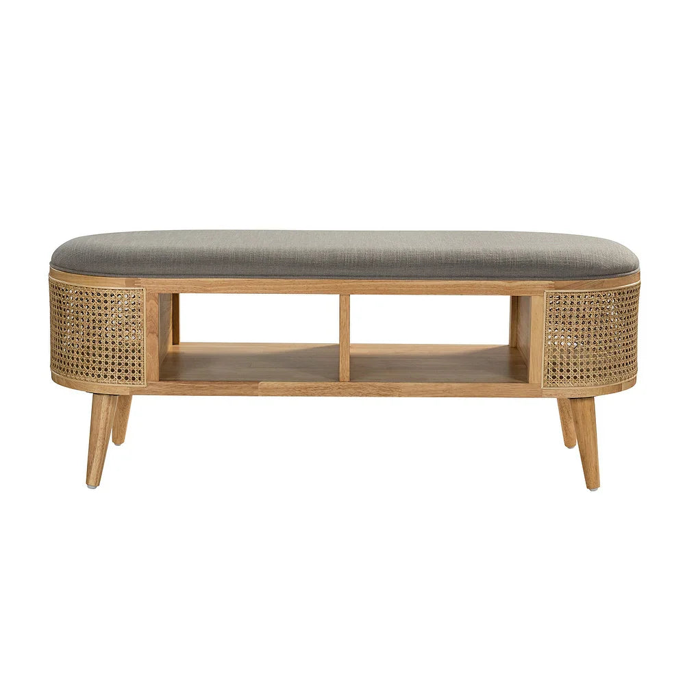 Lavinia Multifunctional Bedroom Bench with Solid Wood Legs
