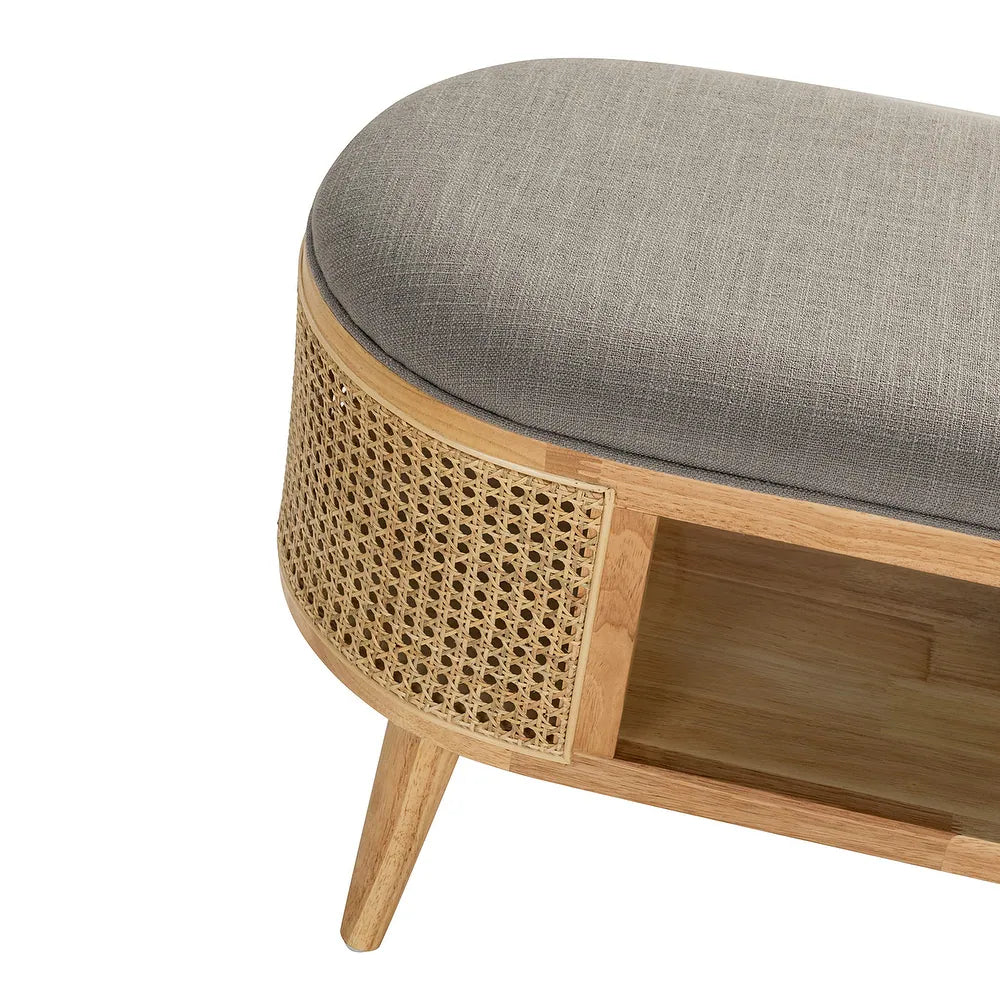 Lavinia Multifunctional Bedroom Bench with Solid Wood Legs