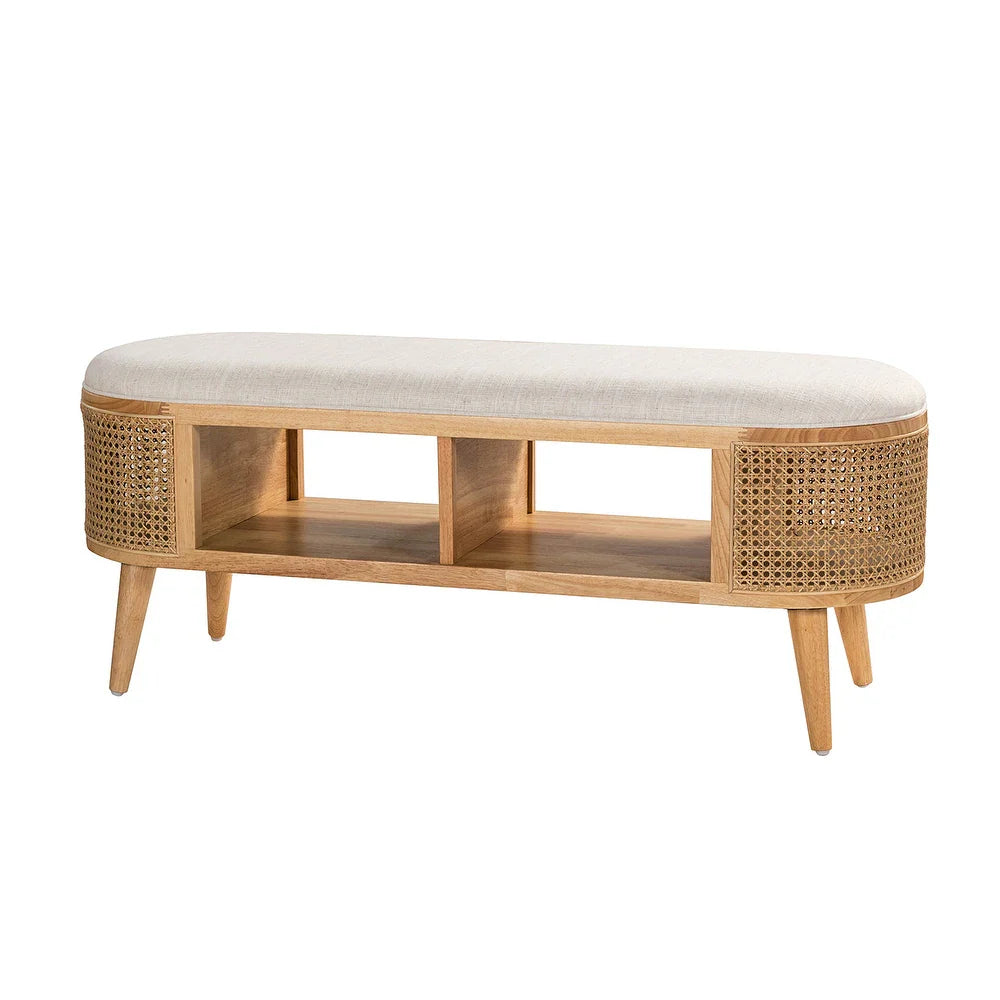 Lavinia Multifunctional Bedroom Bench with Solid Wood Legs