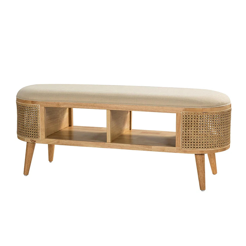 Lavinia Multifunctional Bedroom Bench with Solid Wood Legs