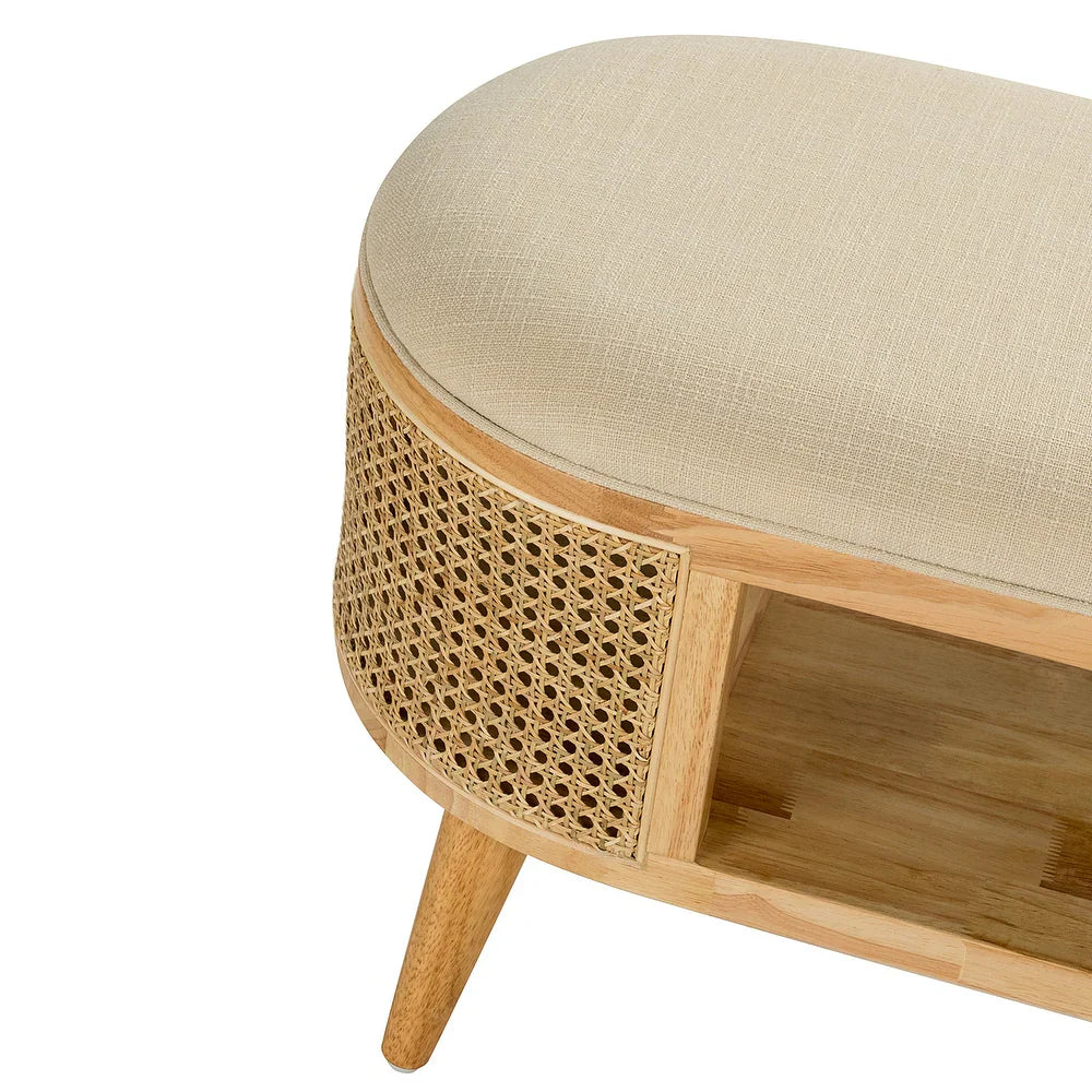 Lavinia Multifunctional Bedroom Bench with Solid Wood Legs