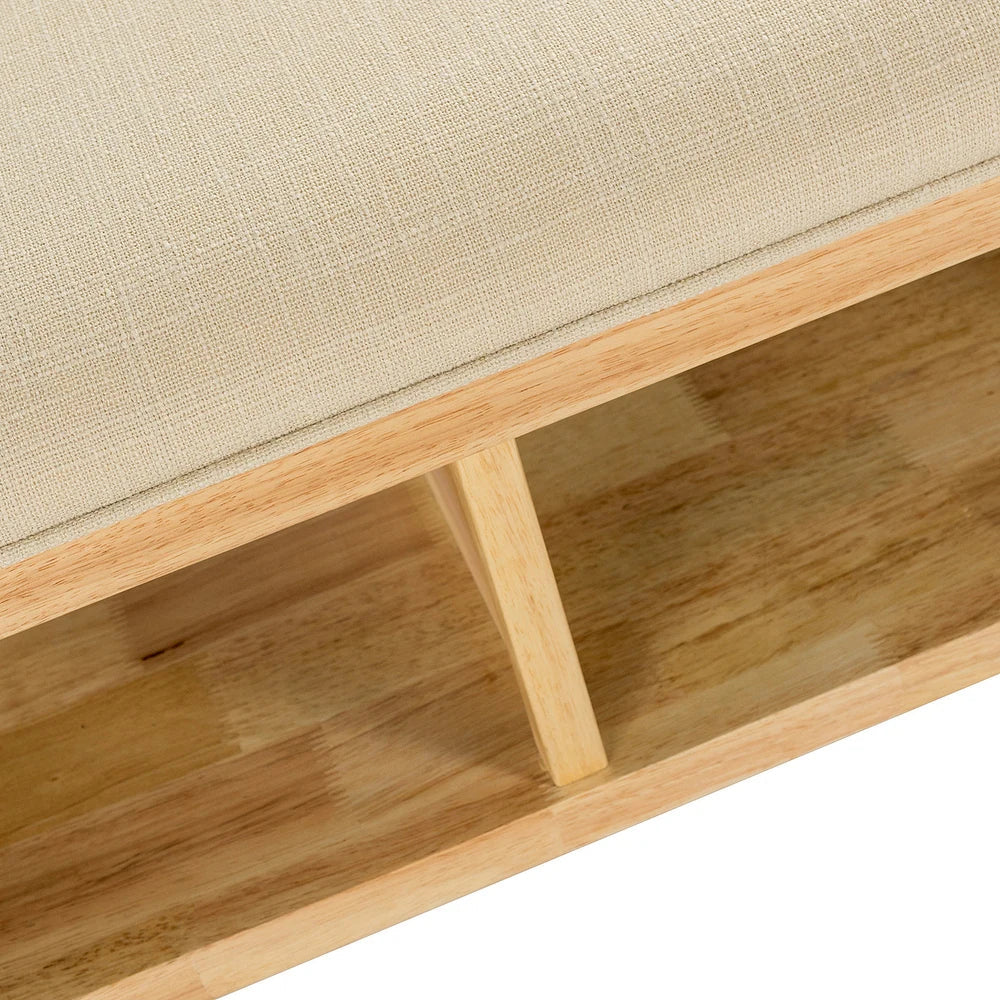 Lavinia Multifunctional Bedroom Bench with Solid Wood Legs
