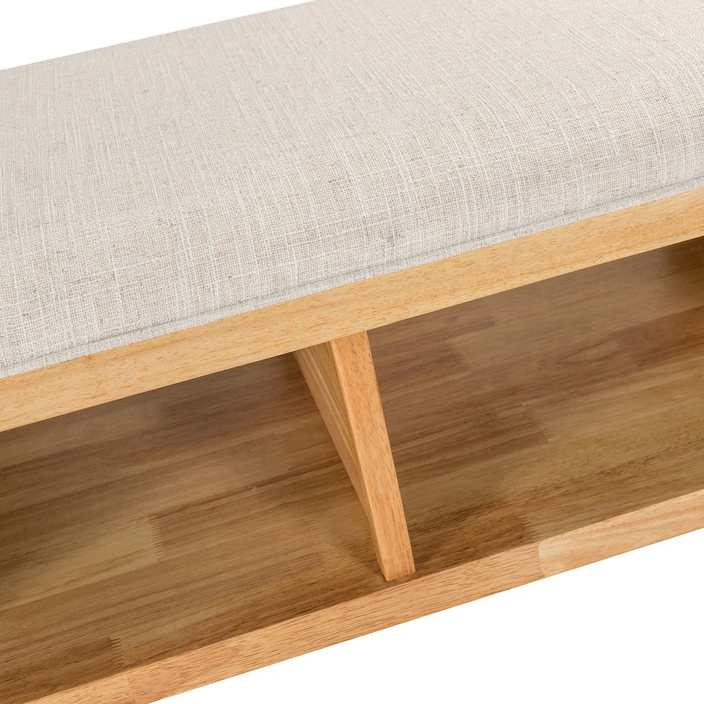 Lavinia Multifunctional Bedroom Bench with Solid Wood Legs