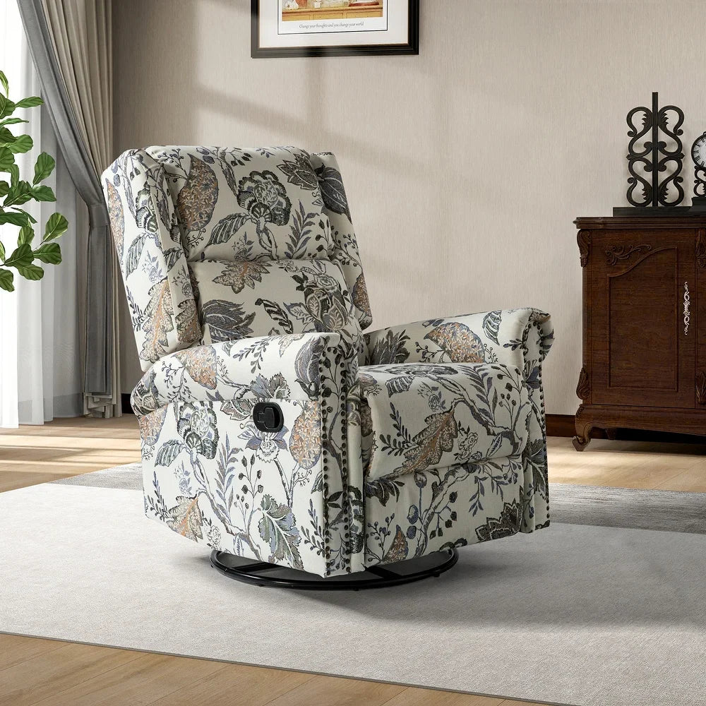 Leopold Transitional Multifunctional Nursery Chair with Swivel Base