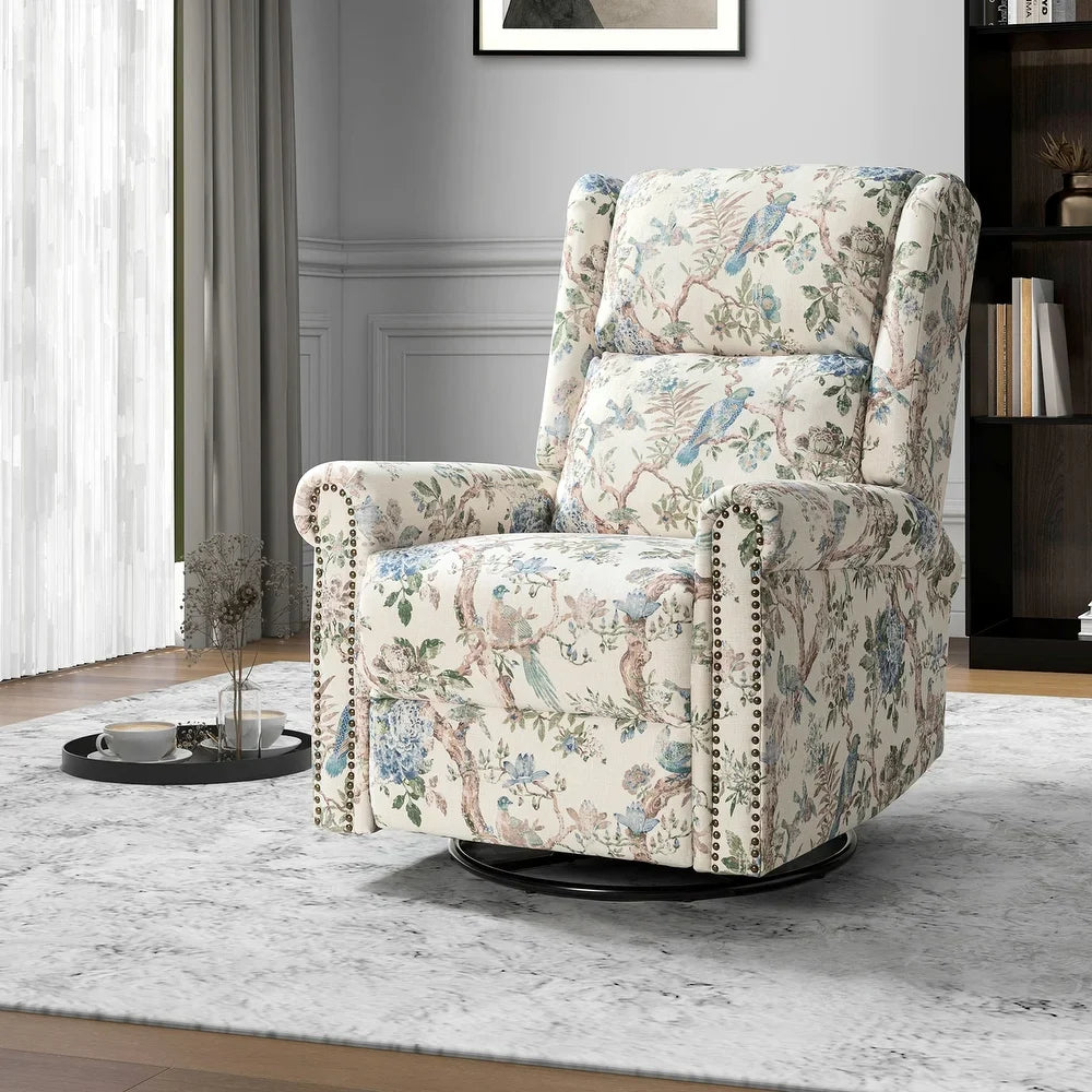 Leopold Transitional Multifunctional Nursery Chair with Swivel Base