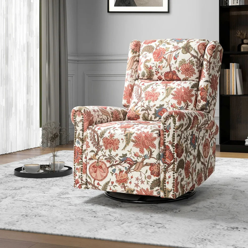 Leopold Transitional Multifunctional Nursery Chair with Swivel Base