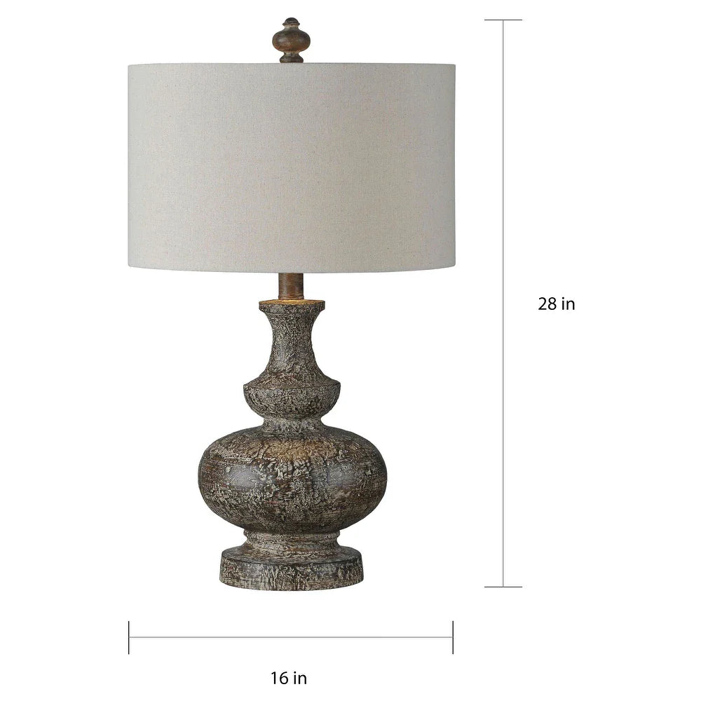 Linden Rustic Table Lamp - 28" High