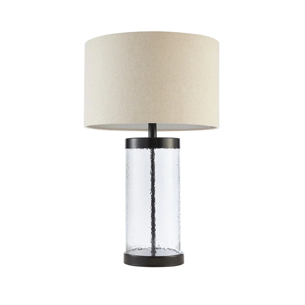 Hampton Hill Macon Clear Glass Cylinder Table Lamp