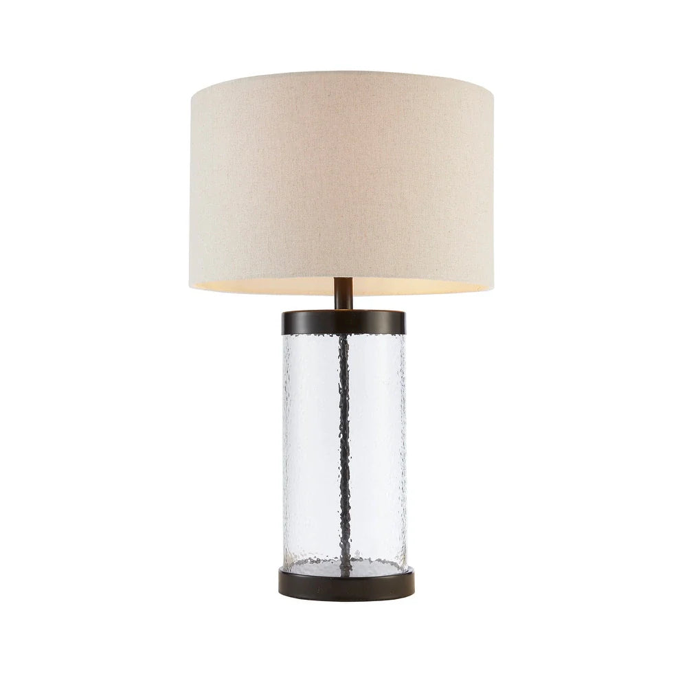 Hampton Hill Macon Clear Glass Cylinder Table Lamp