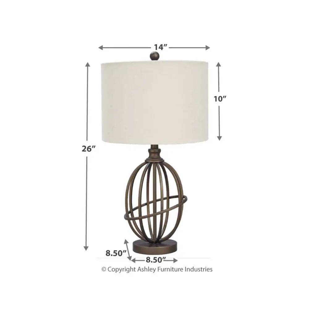 Manasa Metal 26 Inch Table Lamp - Bronze Finish