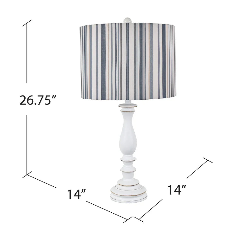 Maribelle Multi Stripe Table Lamp - 14 x 14 x 26.75