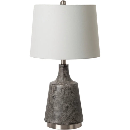 Marion Painted Charcoal Table Lamp - 25"H x 14"W x 14"D