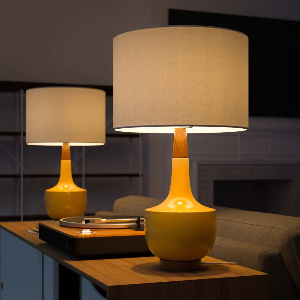 Marlo Mustard Ceramic Table Lamp