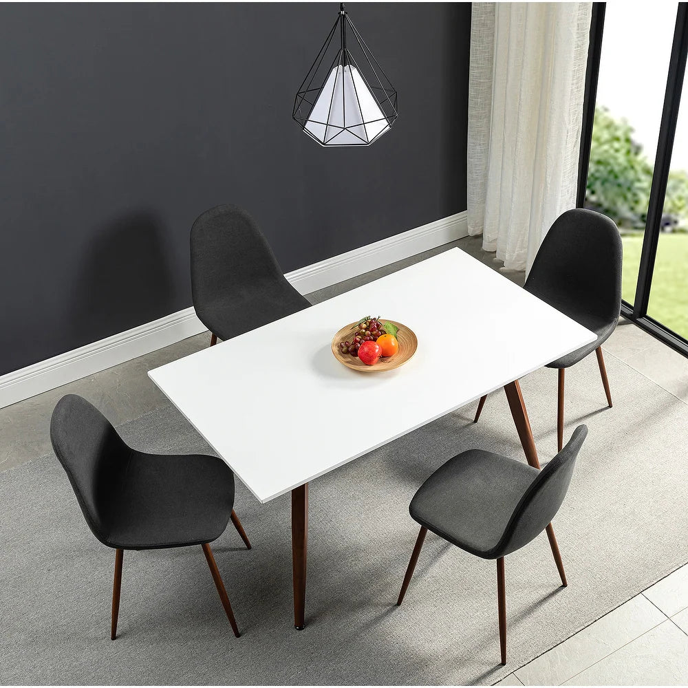 Dahsh 5 Pcs Dining Set,with Rectangle Table and Chairs