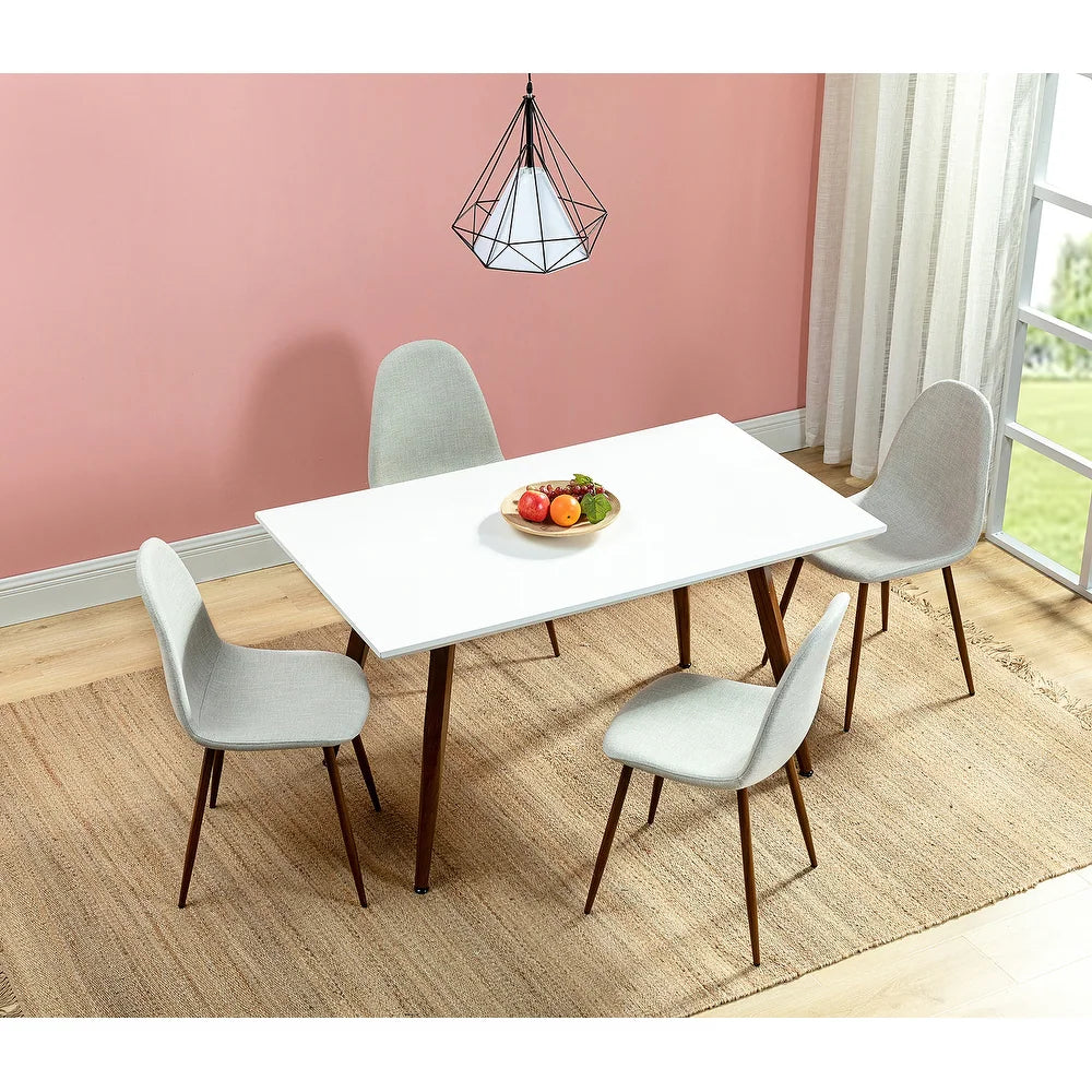 Dahsh 5 Pcs Dining Set,with Rectangle Table and Chairs