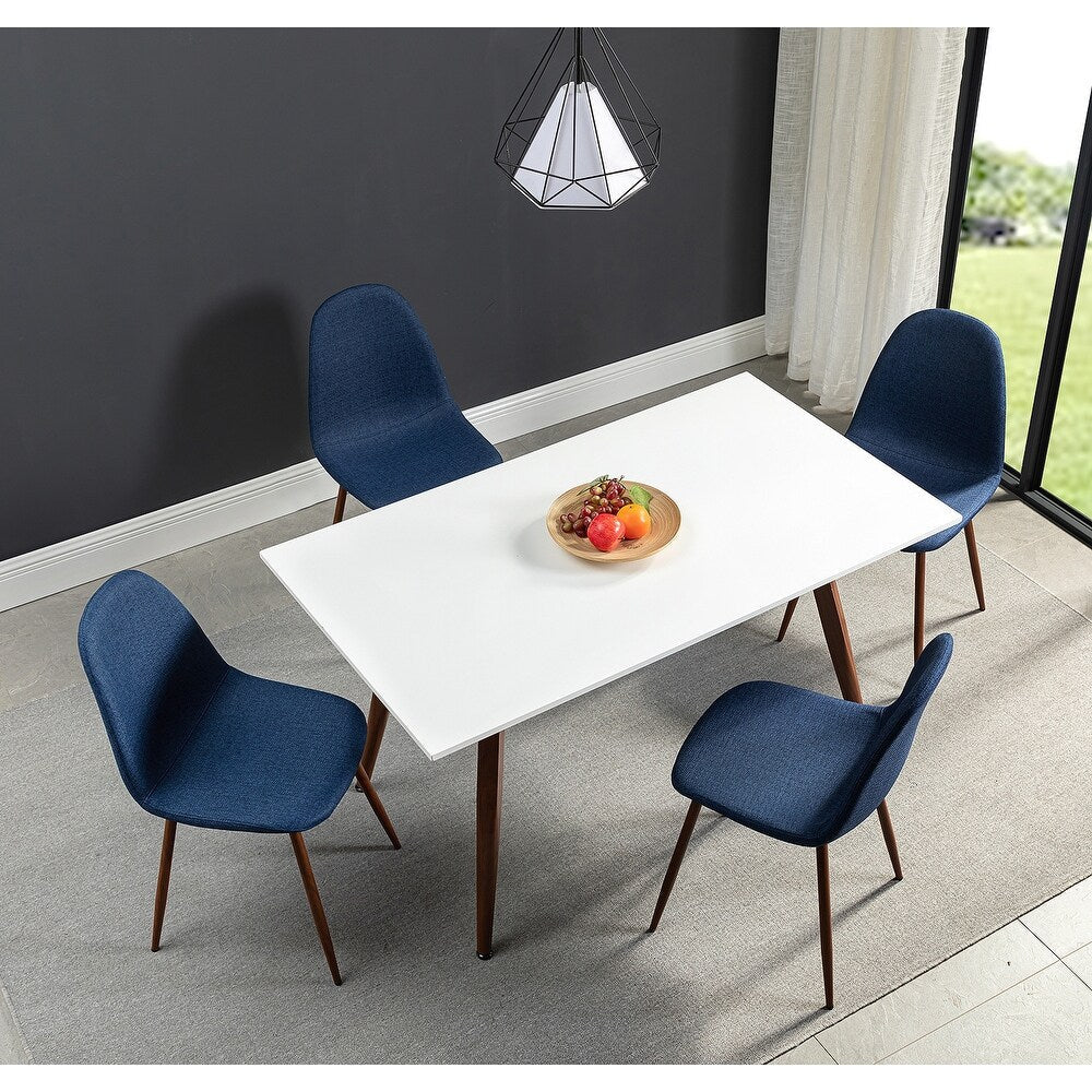 Dahsh 5 Pcs Dining Set,with Rectangle Table and Chairs