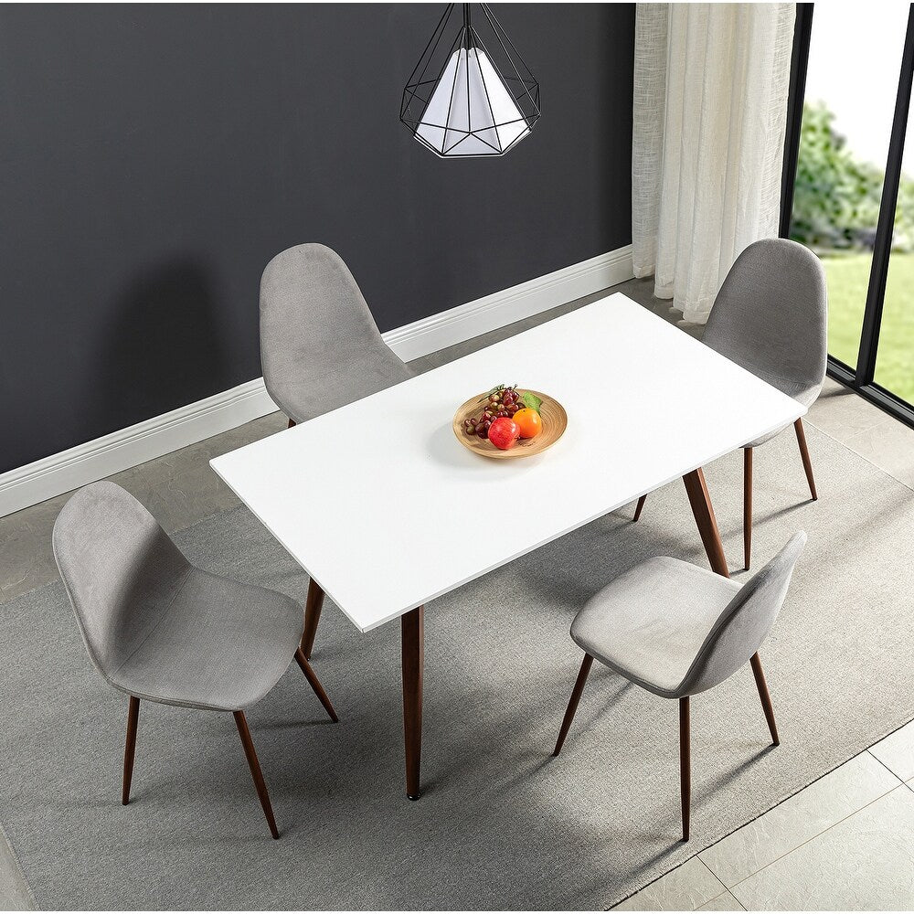 Dahsh 5 Pcs Dining Set,with Rectangle Table and Chairs