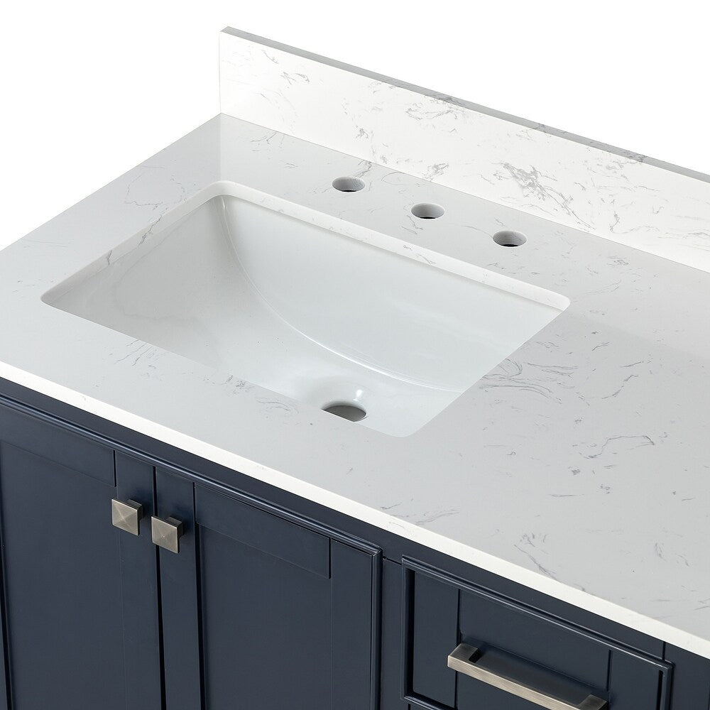 Martino 36" Single Bathroom Vanity Set with Integrated Ceramic Sink