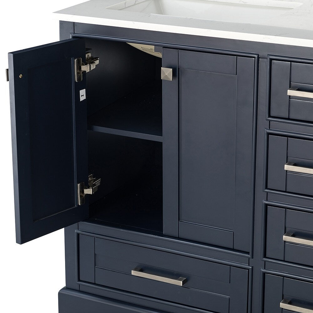 Martino 36" Single Bathroom Vanity Set with Integrated Ceramic Sink