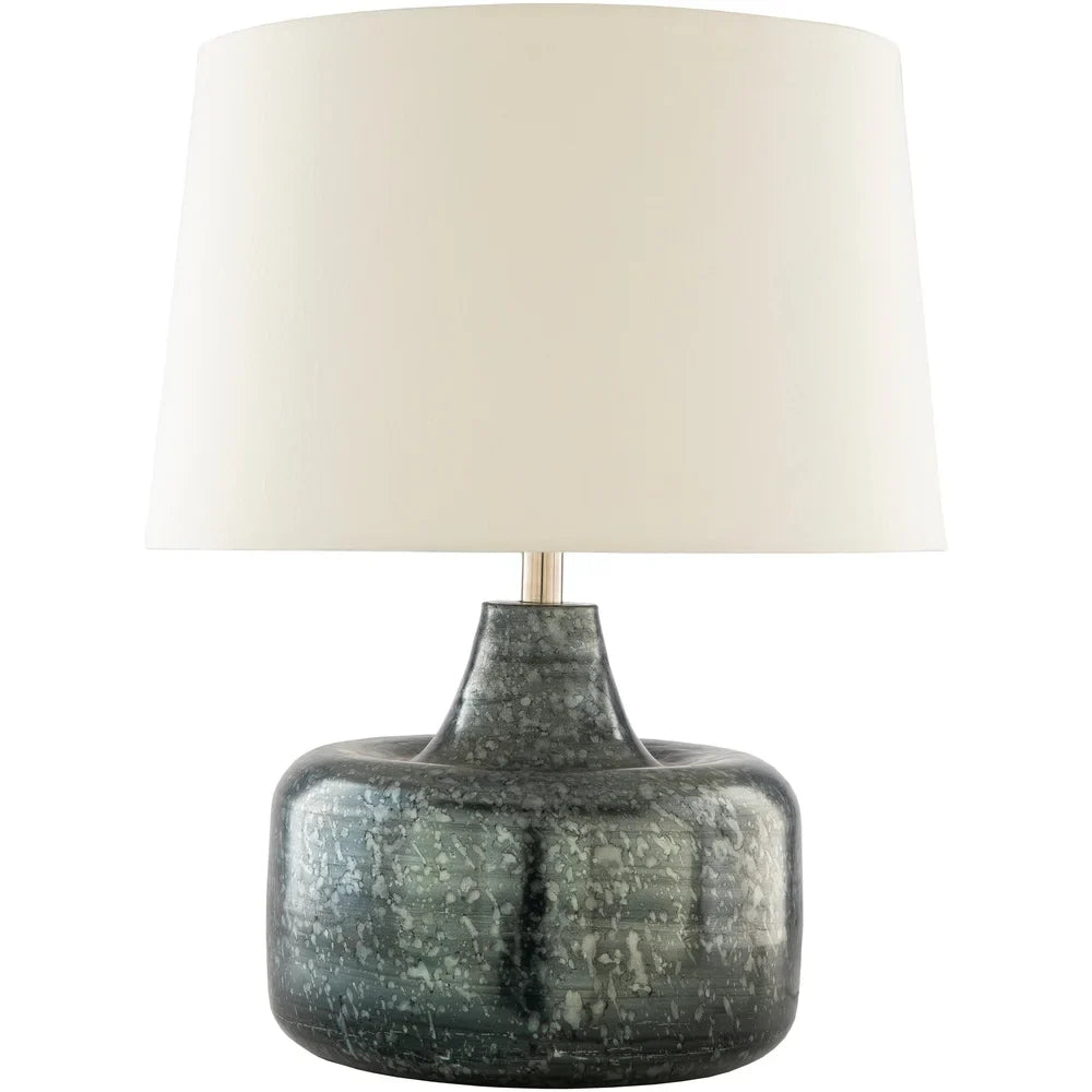 Maunie Antiqued Mid-Century 23.5-inch Table Lamp - 23.5"H x 18"W x 18"D