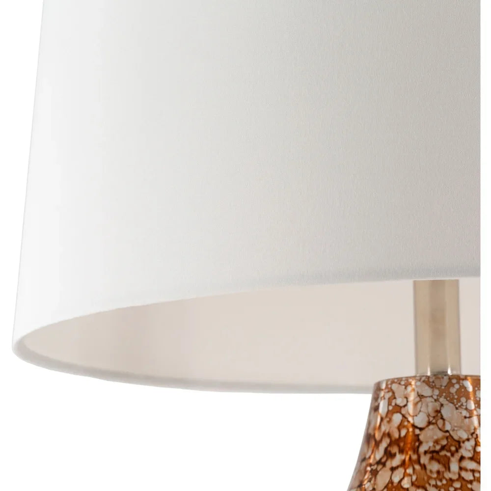 Maunie Antiqued Mid-Century 23.5-inch Table Lamp - 23.5"H x 18"W x 18"D