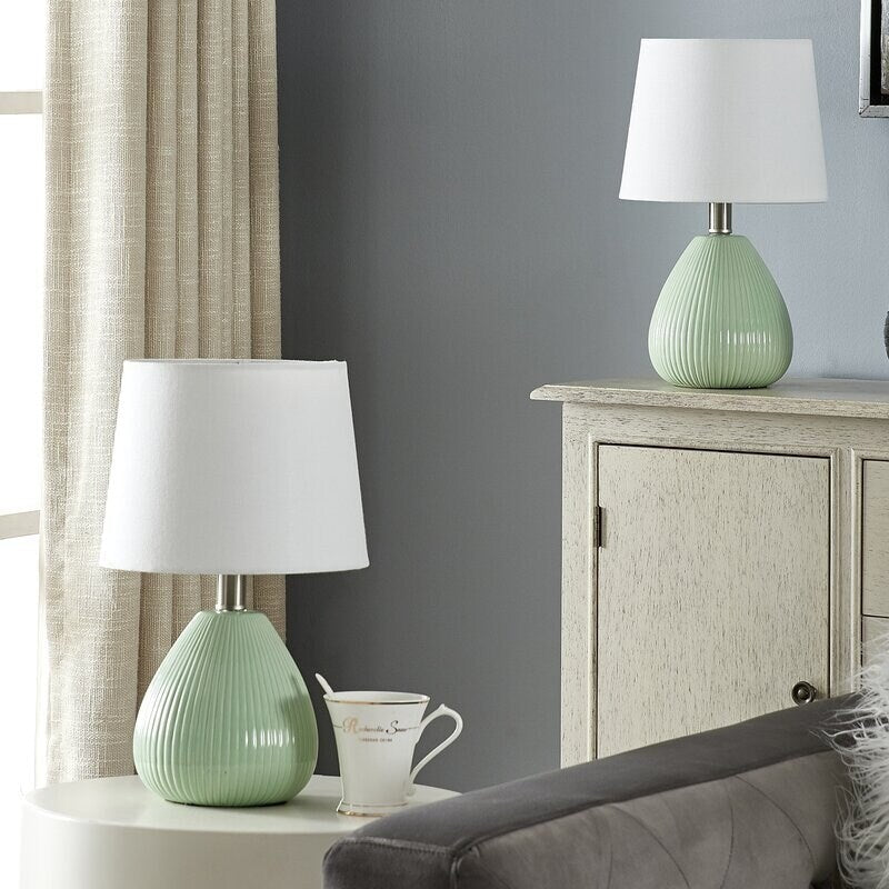 Maxax 15.5"Ceramic Table Lamp Set (Set of 2)