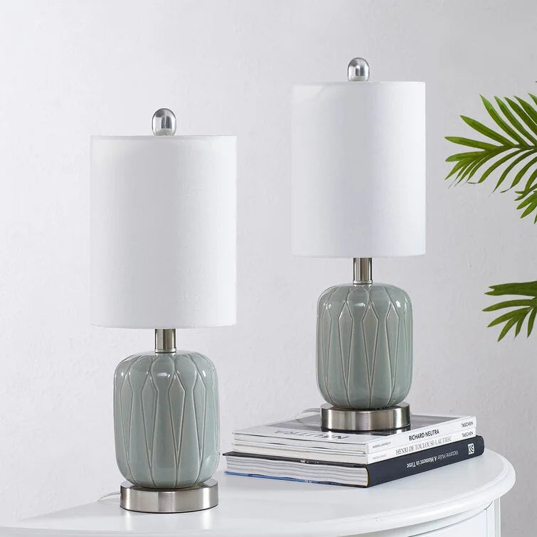 Maxax 18.5'' Ceramic Table Lamp Set (Set of 2)