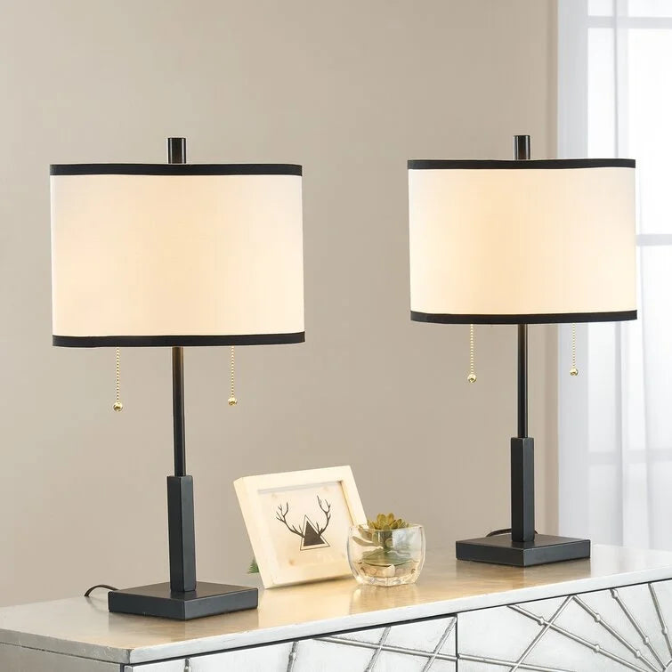 Maxax 24'' Black Table Lamp Set (Set of 2)