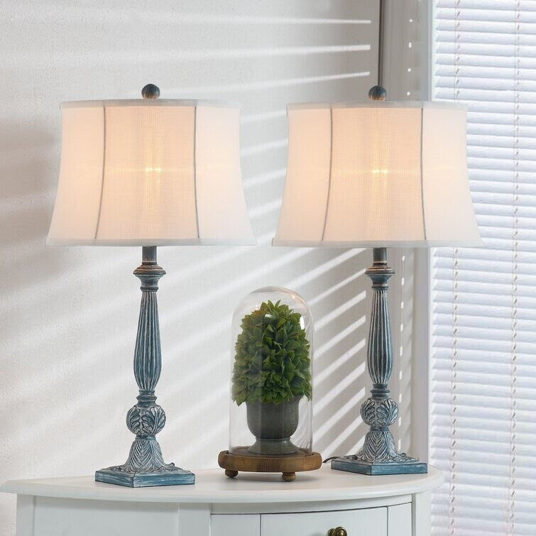 Maxax 27.5" Brown Table Lamp Set (Set of 2)