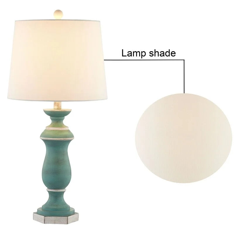 Maxax 27" Resin Bedside Table Lamp (Set of 2)