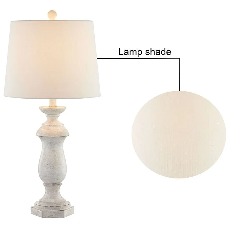 Maxax 27" Resin Bedside Table Lamp (Set of 2)