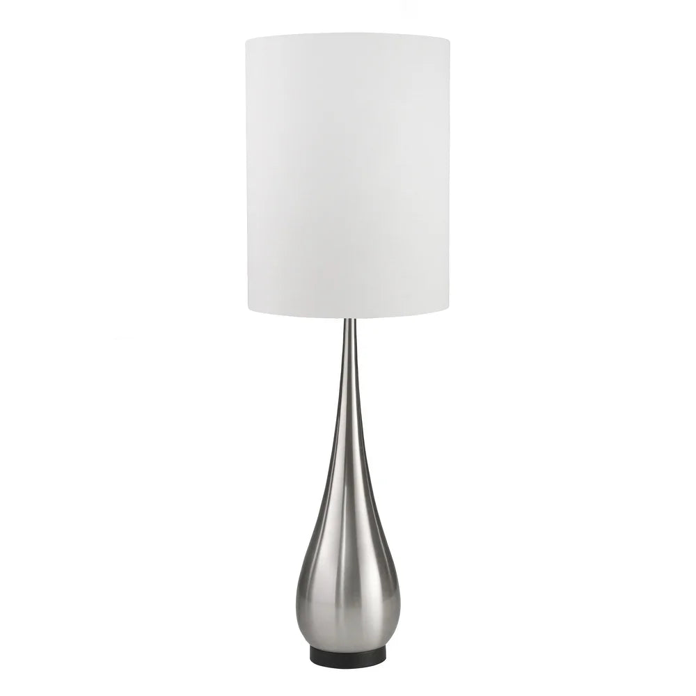 Metal 33" Teardrop Table Lamp,silver 33.0"H - 13.0" x 13.0" x 33.0"