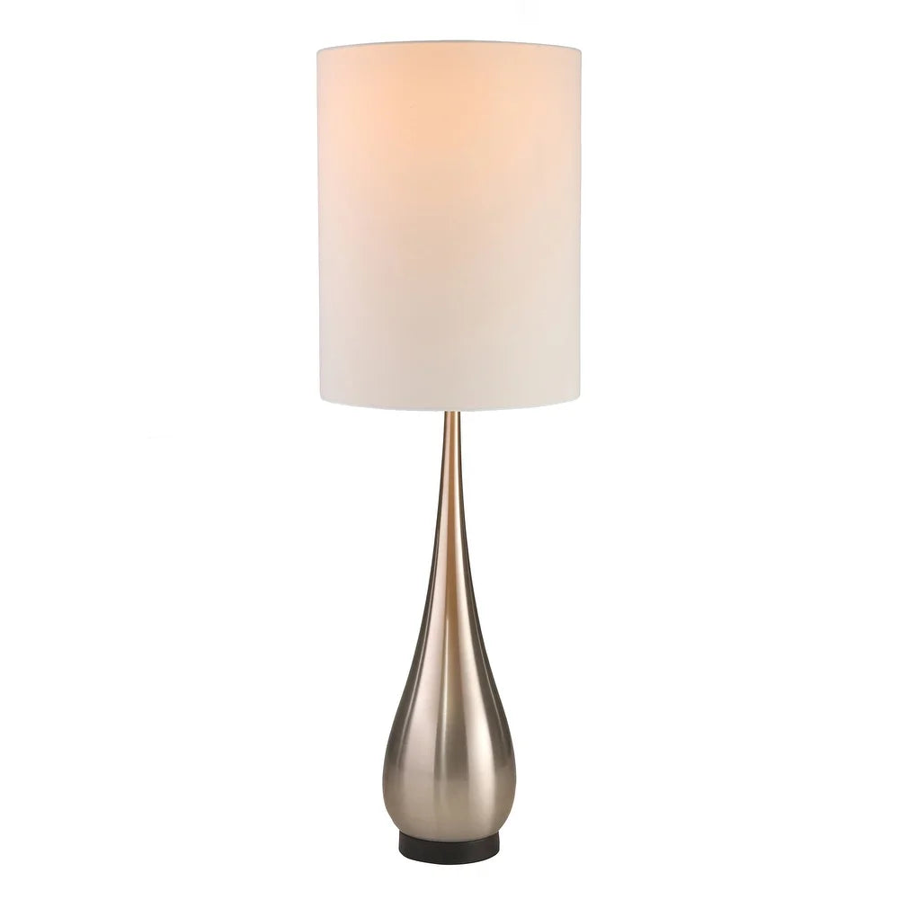 Metal 33" Teardrop Table Lamp,silver 33.0"H - 13.0" x 13.0" x 33.0"