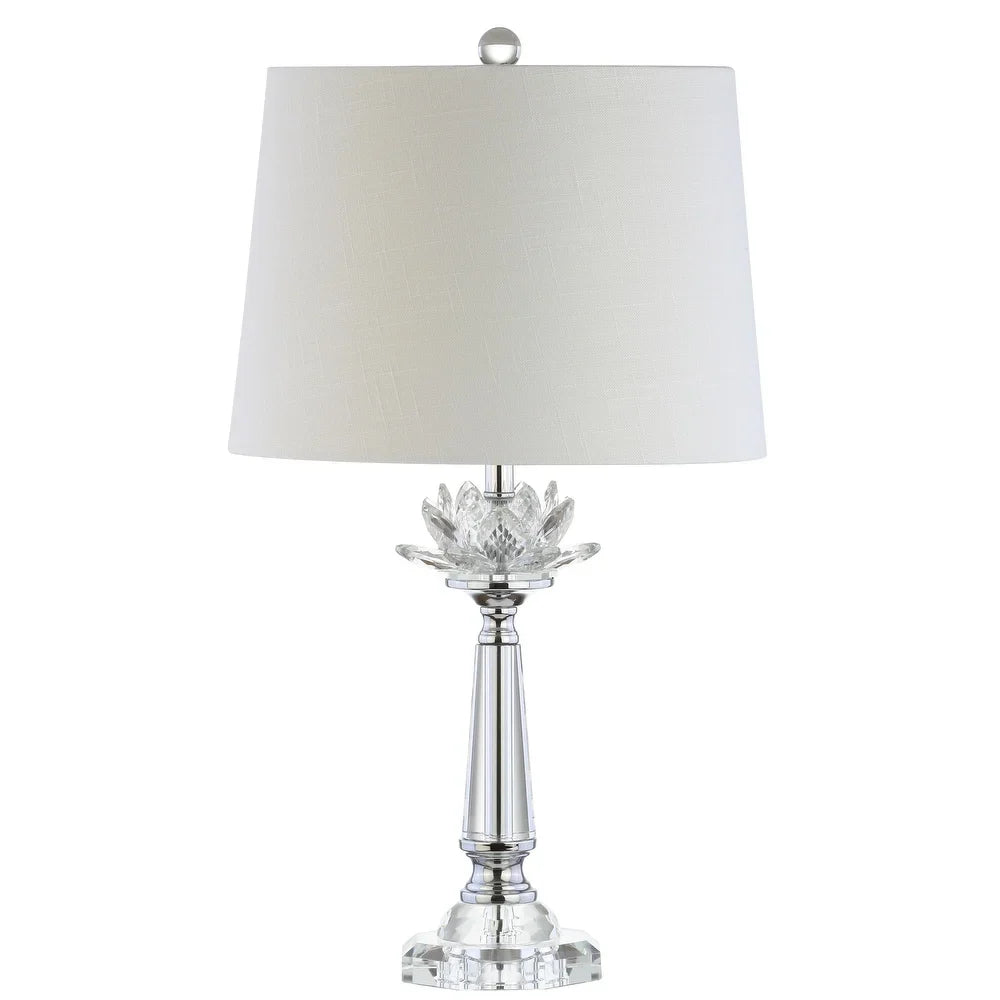 Mia 24.5" Crystal LED Table Lamp, Clear