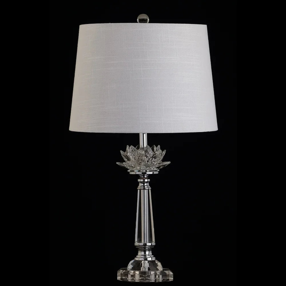 Mia 24.5" Crystal LED Table Lamp, Clear