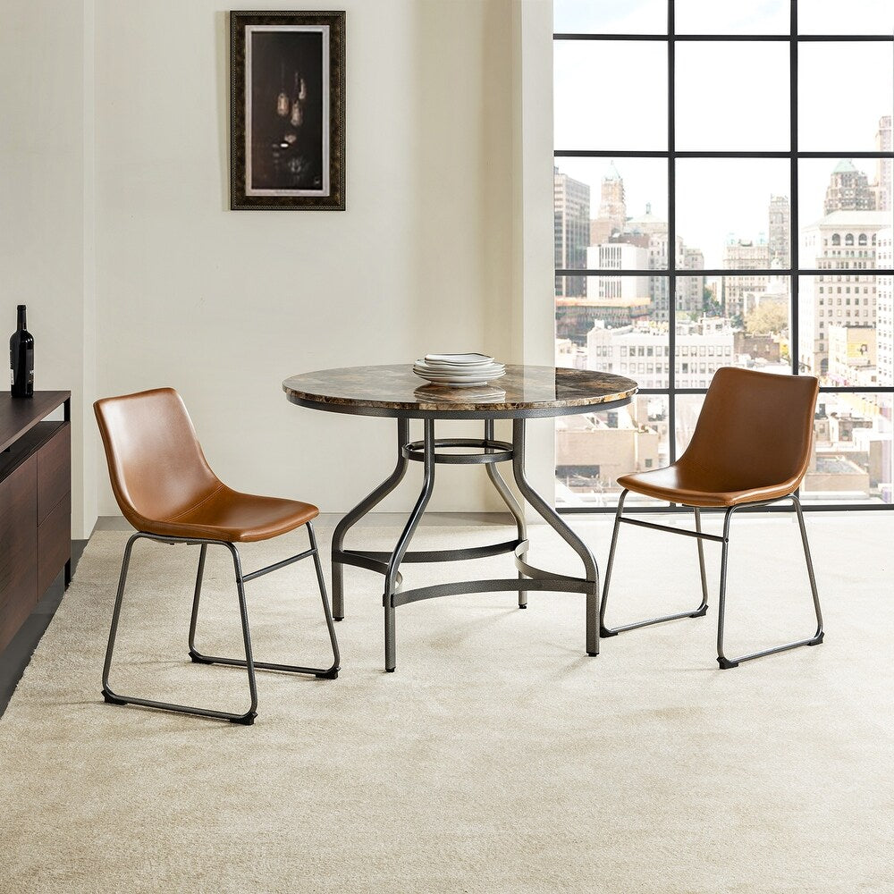 Miren 3-Piece Dining Room Set with Metal Base