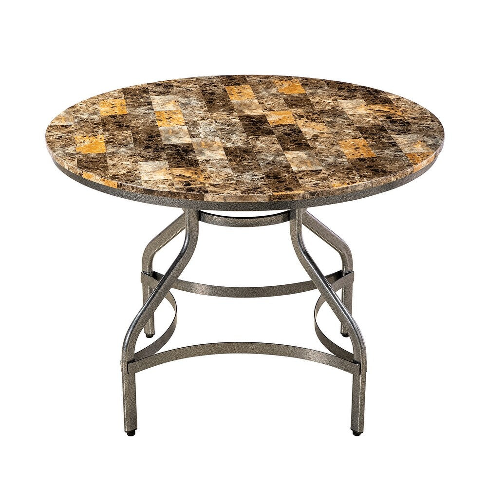 Miren 3-Piece Dining Room Set with Metal Base
