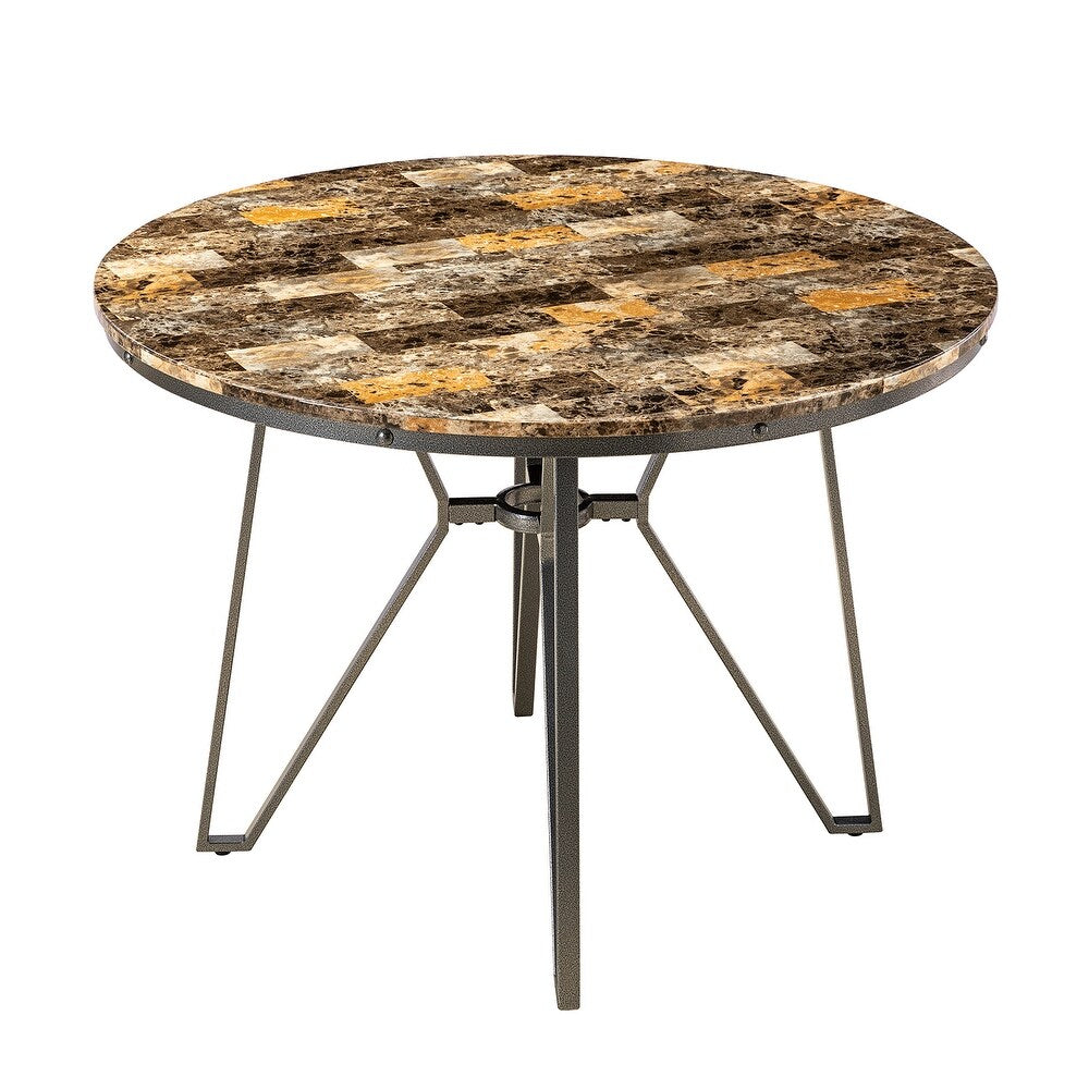 Miren Contemporary Dining Room Set with Metal Legs